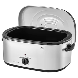 VEVOR Electric Roaster Oven, 24 Qt 1450W, Turkey Roasting Pan, 3 Food Trays, Buffet Server, Self-Basting Lid, 150-450°F Heat Control, Countertop Turkey Cooker with Roasting, Warming and Removable Rack VEVOR Electric Roaster Oven, 24 Qt 1450W, Turkey Roasting Pan, 3 Food Trays, Buffet Server, Self-Basting Lid, 150-450°F Heat Control, Countertop Turkey Cooker with Roasting, Warming and Removable Rack