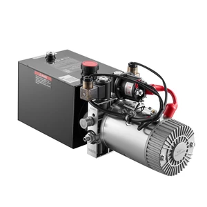 VEVOR 4 Quart Hydraulic Pump, Double Acting Dump Trailer Pump, 3200PSI Max Relief Pressure, 0.91 GPM Flow Rate, DC12V 1.6KW Hydraulic Power Unit for Dump Trailer Car Lifting (Horizontal Installation) VEVOR 4 Quart Hydraulic Pump, Double Acting Dump Trailer Pump, 3200PSI Max Relief Pressure, 0.91 GPM Flow Rate, DC12V 1.6KW Hydraulic Power Unit for Dump Trailer Car Lifting (Horizontal Installation)