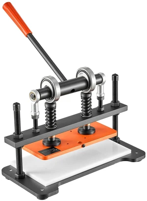 VEVOR Leather Cutting Machine 10.24 x 4.72 in Embossing Plate Die Cutter, Hand Press Leather Embossing & Die Cutting, 3300 lbs Pressure, 0.47 in Stroke, Dual Guide Shafts, for Fabric, Paper, Silicone VEVOR Leather Cutting Machine 10.24 x 4.72 in Embossing Plate Die Cutter, Hand Press Leather Embossing & Die Cutting, 3300 lbs Pressure, 0.47 in Stroke, Dual Guide Shafts, for Fabric, Paper, Silicone