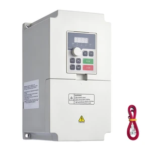 VEVOR 7.5HP 5.5KW 25A VFD, Single/3-Phase 220V Input to 3-Phase 220V Output, 02000Hz Variable Frequency Drive, Built-in PID for Constant Pressure Water Supply, Precision Motor Speed Control VEVOR 7.5HP 5.5KW 25A VFD, Single/3-Phase 220V Input to 3-Phase 220V Output, 02000Hz Variable Frequency Drive, Built-in PID for Constant Pressure Water Supply, Precision Motor Speed Control