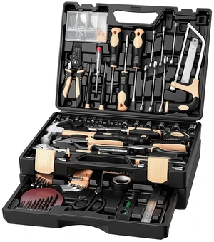 VEVOR Tool Kit 394-Piece General Household Tool Kit for Home Maintenance, For Everyday House Repairs and DIY Projects, with Portable Storage Case, High-Quality Steel, with Hammer, Wrench, Pliers VEVOR Tool Kit 394-Piece General Household Tool Kit for Home Maintenance, For Everyday House Repairs and DIY Projects, with Portable Storage Case, High-Quality Steel, with Hammer, Wrench, Pliers