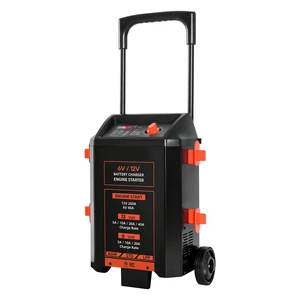 VEVOR Wheeled Battery Charger 6V/12V 40A/200A Car Charger Engine Starter, Heavy Duty Automotive Car Battery Maintainer, Fully Automatic, with Wheels, Compatible with Lead-Acid and Lithium Batteries VEVOR Wheeled Battery Charger 6V/12V 40A/200A Car Charger Engine Starter, Heavy Duty Automotive Car Battery Maintainer, Fully Automatic, with Wheels, Compatible with Lead-Acid and Lithium Batteries