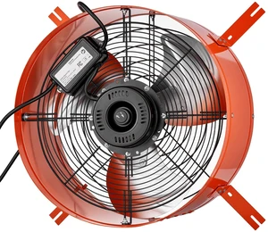 VEVOR Gable Mount Fan, 16 in Attic Vent Exhaust Fan 2940 CFM Thermostat, Cooling and Ventilation for Home, Garage, Warehouse, Workshop, Carbon Steel Housing with Mounting Brackets & Hardware, Orange VEVOR Gable Mount Fan, 16 in Attic Vent Exhaust Fan 2940 CFM Thermostat, Cooling and Ventilation for Home, Garage, Warehouse, Workshop, Carbon Steel Housing with Mounting Brackets & Hardware, Orange