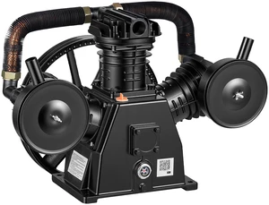 VEVOR Air Compressor Pump Head, 7.5HP 19.3CFM, 3-Cylinder Oil Lubricated Air Compressor Pump Head, Single Stage Cast Iron Replacement Head with Max 115PSI Pressure for Woodworking Auto Repair VEVOR Air Compressor Pump Head, 7.5HP 19.3CFM, 3-Cylinder Oil Lubricated Air Compressor Pump Head, Single Stage Cast Iron Replacement Head with Max 115PSI Pressure for Woodworking Auto Repair