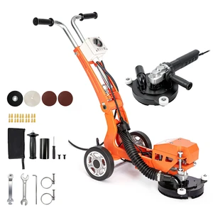 VEVOR Electric Concrete Grinder, 1400W 3600 RPM, Walk Behind Floor Polisher, Marble, Stone, Epoxy Floor Polishing, 7 in Grinding Disc, Adjustable Handle, with Vacuum Port, Dual Debris Control, Orange VEVOR Electric Concrete Grinder, 1400W 3600 RPM, Walk Behind Floor Polisher, Marble, Stone, Epoxy Floor Polishing, 7 in Grinding Disc, Adjustable Handle, with Vacuum Port, Dual Debris Control, Orange