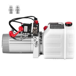 VEVOR 3 Quart Hydraulic Pump, Double Acting Dump Trailer Pump, 3200PSI Max Relief Pressure & 0.91 GPM Flow Rate, DC12V 1.6KW Hydraulic Power Unit for Dump Trailer Car Lifting (Horizontal Installation) VEVOR 3 Quart Hydraulic Pump, Double Acting Dump Trailer Pump, 3200PSI Max Relief Pressure & 0.91 GPM Flow Rate, DC12V 1.6KW Hydraulic Power Unit for Dump Trailer Car Lifting (Horizontal Installation)