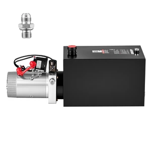 VEVOR 15 Quart Hydraulic Pump, Single Acting Dump Trailer Pump, 3200PSI Max Relief Pressure, 0.91 GPM Flow Rate, DC12V 1.6KW Hydraulic Power Unit for Dump Trailer Car Lifting (Horizontal Installation) VEVOR 15 Quart Hydraulic Pump, Single Acting Dump Trailer Pump, 3200PSI Max Relief Pressure, 0.91 GPM Flow Rate, DC12V 1.6KW Hydraulic Power Unit for Dump Trailer Car Lifting (Horizontal Installation)