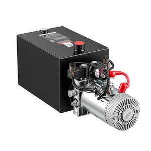 VEVOR 12 Quart Hydraulic Pump, Double Acting Dump Trailer Pump, 3200PSI Max Relief Pressure, 0.91 GPM Flow Rate, DC12V 1.6KW Hydraulic Power Unit for Dump Trailer Car Lifting (Horizontal Installation) VEVOR 12 Quart Hydraulic Pump, Double Acting Dump Trailer Pump, 3200PSI Max Relief Pressure, 0.91 GPM Flow Rate, DC12V 1.6KW Hydraulic Power Unit for Dump Trailer Car Lifting (Horizontal Installation)