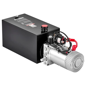 VEVOR 10 Quart Hydraulic Pump, Single Acting Dump Trailer Pump, 3200PSI Max Relief Pressure, 0.91 GPM Flow Rate, DC12V 1.6KW Hydraulic Power Unit for Dump Trailer Car Lifting (Horizontal Installation) VEVOR 10 Quart Hydraulic Pump, Single Acting Dump Trailer Pump, 3200PSI Max Relief Pressure, 0.91 GPM Flow Rate, DC12V 1.6KW Hydraulic Power Unit for Dump Trailer Car Lifting (Horizontal Installation)