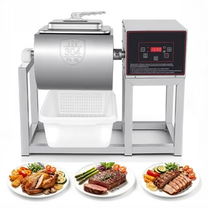 VEVOR Commercial Meat Tumbler Marinator, 18L Tumbling Marinating Machine, for Chicken Steak Pork Restaurant, Stainless Steel Vacuum Curing Machine, with Bidirectional Rotation and Smart Control Panel VEVOR Commercial Meat Tumbler Marinator, 18L Tumbling Marinating Machine, for Chicken Steak Pork Restaurant, Stainless Steel Vacuum Curing Machine, with Bidirectional Rotation and Smart Control Panel