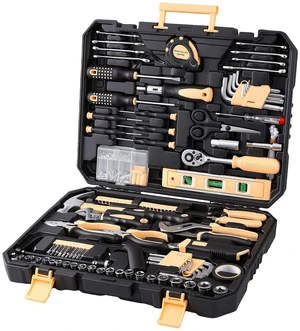 VEVOR Tool Kit 245-Piece General Household Tool Kit for Home Maintenance, For Everyday House Repairs and DIY Projects, with Portable Storage Case, High-Quality Steel, with Hammer, Wrench, Pliers VEVOR Tool Kit 245-Piece General Household Tool Kit for Home Maintenance, For Everyday House Repairs and DIY Projects, with Portable Storage Case, High-Quality Steel, with Hammer, Wrench, Pliers