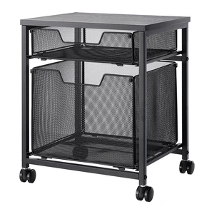 VEVOR Rolling File Cart 2-Tier Mobile Filing Cabinet with Wheels Drawers, for Home Office, Large Storage Capacity, Hanging File Folder Organizer, Easy Mobility, with 45 lbs / 20.5 kg Load, Black VEVOR Rolling File Cart 2-Tier Mobile Filing Cabinet with Wheels Drawers, for Home Office, Large Storage Capacity, Hanging File Folder Organizer, Easy Mobility, with 45 lbs / 20.5 kg Load, Black