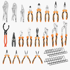 VEVOR Pliers Set 20-Piece Utility Set Polished Carbon Steel Jaw Hand Tools, For DIY & Home Use, Long Nose, Locking, Diagonal, Groove Joint, Snap Ring, Slip Joint Pliers, with 2-Pack Organizer Rack VEVOR Pliers Set 20-Piece Utility Set Polished Carbon Steel Jaw Hand Tools, For DIY & Home Use, Long Nose, Locking, Diagonal, Groove Joint, Snap Ring, Slip Joint Pliers, with 2-Pack Organizer Rack