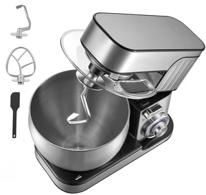 VEVOR 7.4 Qt Tilt Head Stand Mixer 500W Electric Dough Mixer, 6 Speeds with Pulse Food Kitchen Mixer with Stainless Steel Bowl, Splash Guard, Dough Hook, Whisk, Beater, for Baking Mixing VEVOR 7.4 Qt Tilt Head Stand Mixer 500W Electric Dough Mixer, 6 Speeds with Pulse Food Kitchen Mixer with Stainless Steel Bowl, Splash Guard, Dough Hook, Whisk, Beater, for Baking Mixing