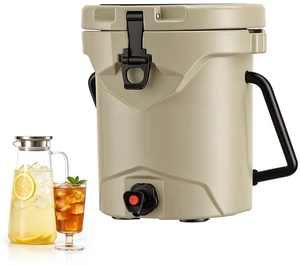 VEVOR Insulated Beverage Dispenser 2.5 Gallon Hot and Cold Beverage Server, for Camping Outdoor Events Parties, Leakproof Ice Water Drink Cooler, with Easy Pour Spigot, Latched Lid, Portable Handle VEVOR Insulated Beverage Dispenser 2.5 Gallon Hot and Cold Beverage Server, for Camping Outdoor Events Parties, Leakproof Ice Water Drink Cooler, with Easy Pour Spigot, Latched Lid, Portable Handle