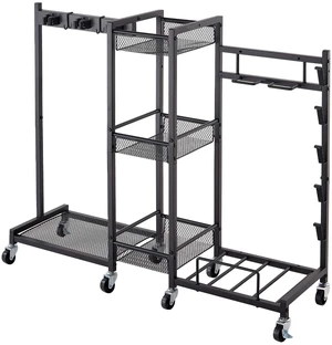 VEVOR Broom Holder with Cleaning Supplies Organizer, Metal Garage Storage, Cleaning Cart with Mop Hanger, for Home Broom, Detergent, Vacuum Cleaner, Heavy-Duty Steel Utility Holder, with Wheels, Black VEVOR Broom Holder with Cleaning Supplies Organizer, Metal Garage Storage, Cleaning Cart with Mop Hanger, for Home Broom, Detergent, Vacuum Cleaner, Heavy-Duty Steel Utility Holder, with Wheels, Black