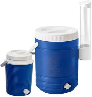 VEVOR Insulated Beverage Dispenser 2 Gallon + 4.8 Gallon with Cup Holder, for Camping Outdoor Event Parties, Leakproof Ice Water Drink Cooler, with Easy Pour Spigot, Insulation Layer, Portable Handle VEVOR Insulated Beverage Dispenser 2 Gallon + 4.8 Gallon with Cup Holder, for Camping Outdoor Event Parties, Leakproof Ice Water Drink Cooler, with Easy Pour Spigot, Insulation Layer, Portable Handle