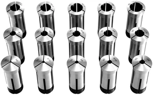 VEVOR 5C Collet Set 1/8"-1" 15 Piece Precision 5C Round Collet Chuck Set, for Milling Machine Drill Presses, 0.0008" TIR High Concentricity, Lathe Chuck Tool with Storage Case, Hardened & Ground VEVOR 5C Collet Set 1/8"-1" 15 Piece Precision 5C Round Collet Chuck Set, for Milling Machine Drill Presses, 0.0008" TIR High Concentricity, Lathe Chuck Tool with Storage Case, Hardened & Ground