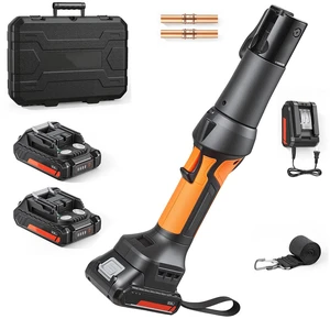 VEVOR Press Tool, 18V Electric Pipe Crimping Tool, 24KN Compact Stable Output, 360 ° Rotating Head, Straight-Style, with 2pcs 2AH Battery, Fast Charger & Toolbox (JAWS NOT INCLUDED) VEVOR Press Tool, 18V Electric Pipe Crimping Tool, 24KN Compact Stable Output, 360 ° Rotating Head, Straight-Style, with 2pcs 2AH Battery, Fast Charger & Toolbox (JAWS NOT INCLUDED)