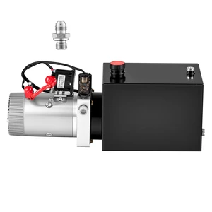 VEVOR 8 Quart Hydraulic Pump, Single Acting Hydraulic Power Unit, 3200 PSI Max Relief Pressure, 0.91 GPM Flow Rate, DC12V 1.6KW Power Unit for Dump Trailer Car Lifting (Horizontal Installation) VEVOR 8 Quart Hydraulic Pump, Single Acting Hydraulic Power Unit, 3200 PSI Max Relief Pressure, 0.91 GPM Flow Rate, DC12V 1.6KW Power Unit for Dump Trailer Car Lifting (Horizontal Installation)