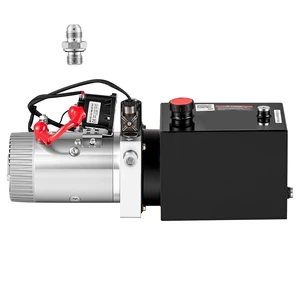 VEVOR 4 Quart Hydraulic Pump, Single Acting Hydraulic Power Unit, 3200 PSI Max Relief Pressure, 0.91 GPM Flow Rate, DC12V 1.6KW Power Unit for Dump Trailer Car Lifting (Horizontal Installation) VEVOR 4 Quart Hydraulic Pump, Single Acting Hydraulic Power Unit, 3200 PSI Max Relief Pressure, 0.91 GPM Flow Rate, DC12V 1.6KW Power Unit for Dump Trailer Car Lifting (Horizontal Installation)