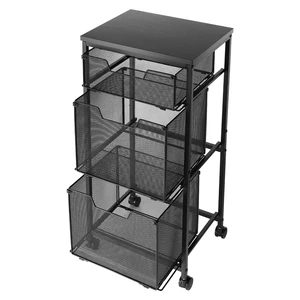 VEVOR Rolling File Cart 3-Tier Mobile Filing Cabinet with Wheels Drawers, for Home Office, Large Storage Capacity, Under Desk Hanging File Folder Organizer, with 45 lbs / 20.5 kg Max Load, Black VEVOR Rolling File Cart 3-Tier Mobile Filing Cabinet with Wheels Drawers, for Home Office, Large Storage Capacity, Under Desk Hanging File Folder Organizer, with 45 lbs / 20.5 kg Max Load, Black