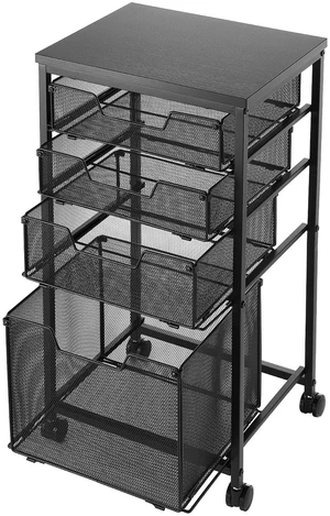 VEVOR Rolling File Cart 4-Tier Mobile Filing Cabinet with Wheels Drawers, for Home Office, Large Storage Capacity, Under Desk Hanging File Folder Organizer, with 45 lbs / 20.5 kg Max Load, Black VEVOR Rolling File Cart 4-Tier Mobile Filing Cabinet with Wheels Drawers, for Home Office, Large Storage Capacity, Under Desk Hanging File Folder Organizer, with 45 lbs / 20.5 kg Max Load, Black