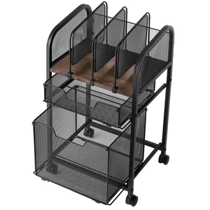 VEVOR Rolling File Cart 5-Tier Mobile Filing Cabinet with Wheels Drawers, for Home Office, Large Storage Capacity, Under Desk Hanging File Folder Organizer, with 45 lbs / 20.5 kg Max Load, Black VEVOR Rolling File Cart 5-Tier Mobile Filing Cabinet with Wheels Drawers, for Home Office, Large Storage Capacity, Under Desk Hanging File Folder Organizer, with 45 lbs / 20.5 kg Max Load, Black