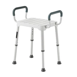 VEVOR Shower Chair with Armrest, 6-Level Height Adjustable Bath Seat for Inside Shower or Tubs, Non-Slip Bathroom Bathtub Chair for Elderly Disabled Injured, 400LBS Capacity VEVOR Shower Chair with Armrest, 6-Level Height Adjustable Bath Seat for Inside Shower or Tubs, Non-Slip Bathroom Bathtub Chair for Elderly Disabled Injured, 400LBS Capacity
