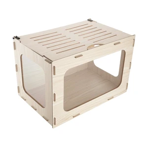 VEVOR Wooden Hamster Cage 23.8"x15.9"x15.9" 270° Viewing Hamster Habitat, Chewproof Small Animal Cage with Openable Top, Large Pet House Wood Enclosure for Syrian/Dwarf Hamsters, Guinea Pigs, Gerbils VEVOR Wooden Hamster Cage 23.8"x15.9"x15.9" 270° Viewing Hamster Habitat, Chewproof Small Animal Cage with Openable Top, Large Pet House Wood Enclosure for Syrian/Dwarf Hamsters, Guinea Pigs, Gerbils