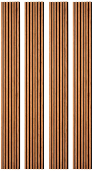 VEVOR Wood Wall Panels, 96.1 x 11 inches, Acoustic Slat Panels, Dark Teak, Sound Absorbing for Living Rooms, Bedrooms, Offices, Studios, Interior Wall Decor, MDF & PET Construction, Screw Kit, 4-Pack VEVOR Wood Wall Panels, 96.1 x 11 inches, Acoustic Slat Panels, Dark Teak, Sound Absorbing for Living Rooms, Bedrooms, Offices, Studios, Interior Wall Decor, MDF & PET Construction, Screw Kit, 4-Pack