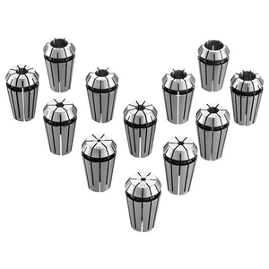VEVOR ER16 Collet Set 1/16"-13/32" 12 Piece ER16 Spring Collet Chuck Set, for CNC Milling Machines & Drill Presses, 0.0008" TIR High Concentricity, Lathe Chuck Tool with Storage Case, Alloy Steel VEVOR ER16 Collet Set 1/16"-13/32" 12 Piece ER16 Spring Collet Chuck Set, for CNC Milling Machines & Drill Presses, 0.0008" TIR High Concentricity, Lathe Chuck Tool with Storage Case, Alloy Steel