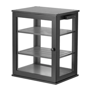 VEVOR Bread Box for Kitchen Counter Bamboo Wood Storage Container Black, for Homemade Bread, Under Cabinet, and Pantry, Triple Layer Farmhouse Breadbox Bin, with Acrylic Door Panel and Air Vents VEVOR Bread Box for Kitchen Counter Bamboo Wood Storage Container Black, for Homemade Bread, Under Cabinet, and Pantry, Triple Layer Farmhouse Breadbox Bin, with Acrylic Door Panel and Air Vents