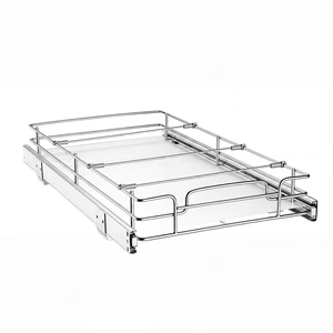 VEVOR Pull Out Cabinet Organizer 12.2"W x 20.98"D Steel Slide Out Drawers, for Kitchen Bathroom Pantry Home Organization, Chrome-Plated Finish, Heavy Duty Storage Sliding Shelves for Base Cabinets VEVOR Pull Out Cabinet Organizer 12.2"W x 20.98"D Steel Slide Out Drawers, for Kitchen Bathroom Pantry Home Organization, Chrome-Plated Finish, Heavy Duty Storage Sliding Shelves for Base Cabinets