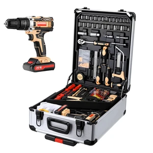 VEVOR Tool Kit 521-Piece General Household Tool Kit for Home Maintenance, For Everyday House Repairs, DIY Projects, with Portable Storage Case, High-Quality Steel, with Cordless Drill, Bits, Hammer VEVOR Tool Kit 521-Piece General Household Tool Kit for Home Maintenance, For Everyday House Repairs, DIY Projects, with Portable Storage Case, High-Quality Steel, with Cordless Drill, Bits, Hammer