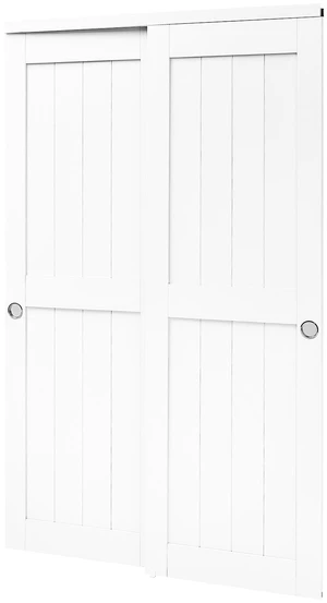 VEVOR Sliding Closet Doors 2-Panel, 48" (Double 25") x 80", All-Wood Bypass Sliding Door with Hardware Track Kit & Floor Guide, Modern Stylish & Space-Saving for Closets Bedrooms Wardrobes VEVOR Sliding Closet Doors 2-Panel, 48" (Double 25") x 80", All-Wood Bypass Sliding Door with Hardware Track Kit & Floor Guide, Modern Stylish & Space-Saving for Closets Bedrooms Wardrobes