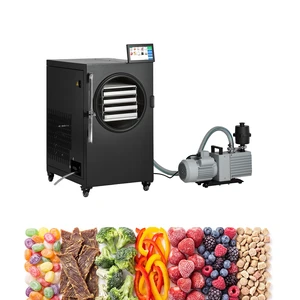 VEVOR Vacuum Freeze Dryer Machine, 11-15.4 lbs/Batch, 4 Trays, 10 Presets for Fruit Vegetable Meat, Durable Freestanding Freeze Drying Equipment with Wheel, App Control, LCD Touchscreen, Auto Defrost VEVOR Vacuum Freeze Dryer Machine, 11-15.4 lbs/Batch, 4 Trays, 10 Presets for Fruit Vegetable Meat, Durable Freestanding Freeze Drying Equipment with Wheel, App Control, LCD Touchscreen, Auto Defrost