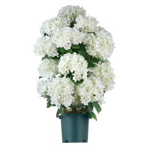 VEVOR Artificial Potted Hydrangeas 30 in 2-Pack Fake Flower Plants White, for Porch, Patio, Entryway, & Home Decor, Indoor & Outdoor Use, Silk and PE Blooms in Pots, Ready to Display Faux Plants VEVOR Artificial Potted Hydrangeas 30 in 2-Pack Fake Flower Plants White, for Porch, Patio, Entryway, & Home Decor, Indoor & Outdoor Use, Silk and PE Blooms in Pots, Ready to Display Faux Plants