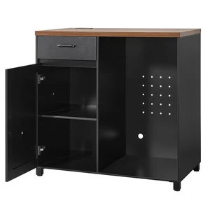 VEVOR Coffee Bar Cabinet with Mini Fridge Space, 39"W, Storage & Outlet, for Home, Kitchen, Living Room, Liquor Wine Beverage Station with Drawer, Door, Adjustable Shelf and Spacious Countertop VEVOR Coffee Bar Cabinet with Mini Fridge Space, 39"W, Storage & Outlet, for Home, Kitchen, Living Room, Liquor Wine Beverage Station with Drawer, Door, Adjustable Shelf and Spacious Countertop