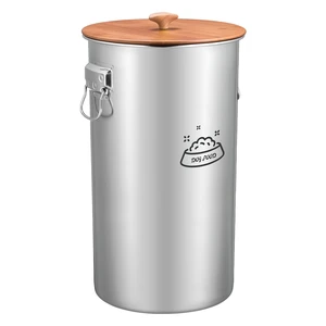 VEVOR Stainless Steel Dog Food Storage Container 30 lbs/9.25 Gal Capacity, for Living Room Kitchen, Airtight Lid & Dual Handles, 35L Large Metal for Dogs & Cats Food Rice Flour, Keep Fresh, Easy Clean VEVOR Stainless Steel Dog Food Storage Container 30 lbs/9.25 Gal Capacity, for Living Room Kitchen, Airtight Lid & Dual Handles, 35L Large Metal for Dogs & Cats Food Rice Flour, Keep Fresh, Easy Clean