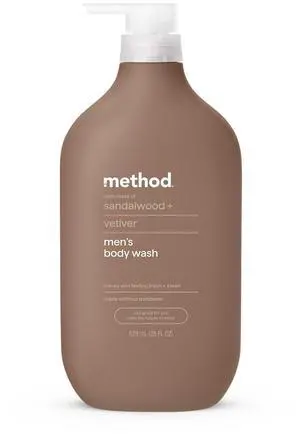 Mens Body Wash, Sandalwood + Vetiver, 28 fl oz Mens Body Wash, Sandalwood + Vetiver, 28 fl oz