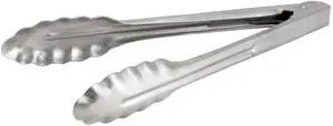 Coiled Spring Extra Heavyweight Stainless Steel Utility Tong, 9-Inch Coiled Spring Extra Heavyweight Stainless Steel Utility Tong, 9-Inch