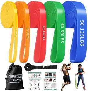 Resistance Bands, Pull Up Bands, Pull Up Assistance Bands Set for Men & Women, Exercise Workout Bands for Working Out, Body Stretching, Physical Therapy, Muscle Training Resistance Bands, Pull Up Bands, Pull Up Assistance Bands Set for Men & Women, Exercise Workout Bands for Working Out, Body Stretching, Physical Therapy, Muscle Training