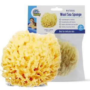 Absorbent Natural Bath Sponge, Ultra Soft Premium Sea Wool Sponge, Soft on Baby's Tender Skin, Bath Accessories Baby and Kids, Infant Bath Item, Biodegradable, Hypoallergenic, Brown, 4in Absorbent Natural Bath Sponge, Ultra Soft Premium Sea Wool Sponge, Soft on Baby's Tender Skin, Bath Accessories Baby and Kids, Infant Bath Item, Biodegradable, Hypoallergenic, Brown, 4in