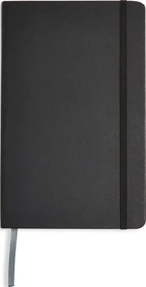 Classic Lined Writing Notebook for Note Taking and Journaling, Hardcover with Elastic Closure, 240 Pages, 5" x 8.25", Black Classic Lined Writing Notebook for Note Taking and Journaling, Hardcover with Elastic Closure, 240 Pages, 5" x 8.25", Black