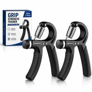 Grip Strength Trainer 2 Pack, Adjustable Hand Grip Strengthener 11-132 lbs Grip Strength Trainer 2 Pack, Adjustable Hand Grip Strengthener 11-132 lbs