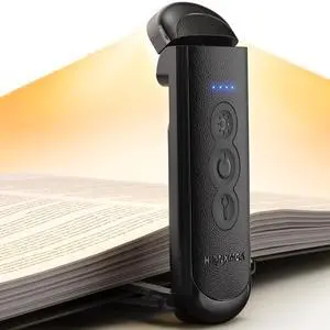 Rechargeable Book Light,Clip-On Reading Light for Books in Bed | 700mAh,Up to 140H Runtime,3 Amber Colors & Stepless Dimming,30-Min Sunset Mode,USB-C ,Bookmark,Book Lovers,Christmas,Black Rechargeable Book Light,Clip-On Reading Light for Books in Bed | 700mAh,Up to 140H Runtime,3 Amber Colors & Stepless Dimming,30-Min Sunset Mode,USB-C ,Bookmark,Book Lovers,Christmas,Black