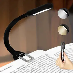 Slim Rechargeable Book Reading Light, Eye Caring LED with 4 Color Temperatures, Portable Clip on Book Light for Reading in Bed & Travelling. Prefect Elegant White Book Lover.(Black) Slim Rechargeable Book Reading Light, Eye Caring LED with 4 Color Temperatures, Portable Clip on Book Light for Reading in Bed & Travelling. Prefect Elegant White Book Lover.(Black)