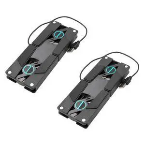2PCS Dual Fan Laptop Cooling Pad with Slip Mat Low Noise USB Cooler Stand for All Laptop Ventilated Support Base for Enhanced Heat Dissipation 2PCS Dual Fan Laptop Cooling Pad with Slip Mat Low Noise USB Cooler Stand for All Laptop Ventilated Support Base for Enhanced Heat Dissipation