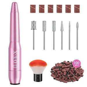 Portable Electric Nail Drill File Machine with Acrylic Nail Kit Set | Professional 20000rpm Manicure Pedicure with Sanding Bands Brush for Nail Art Gel Nail Polish Tips Clippers Portable Electric Nail Drill File Machine with Acrylic Nail Kit Set | Professional 20000rpm Manicure Pedicure with Sanding Bands Brush for Nail Art Gel Nail Polish Tips Clippers